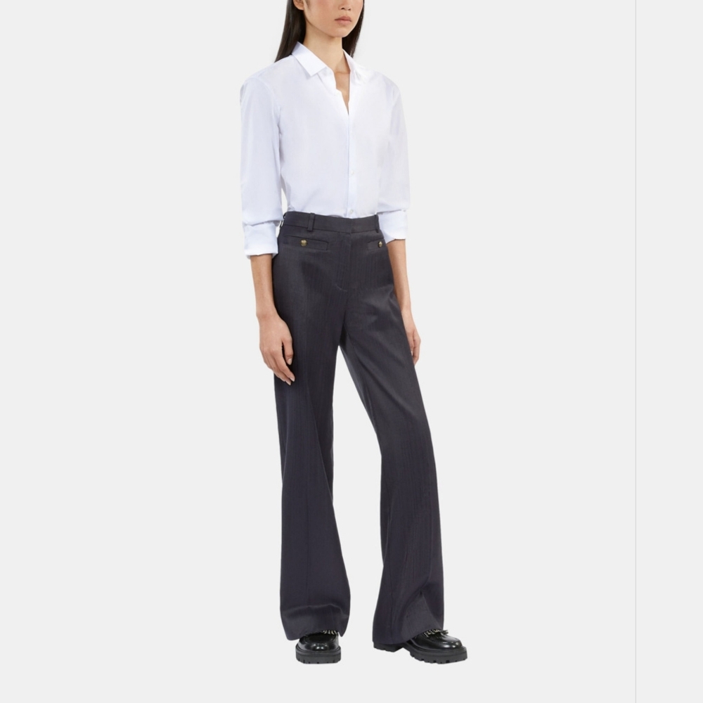The Kooples Women's Navy Blue Trousers